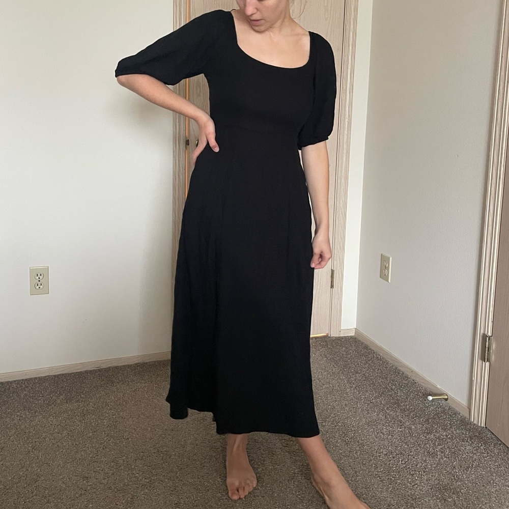 Old Navy Black Long Sleeve Dress
